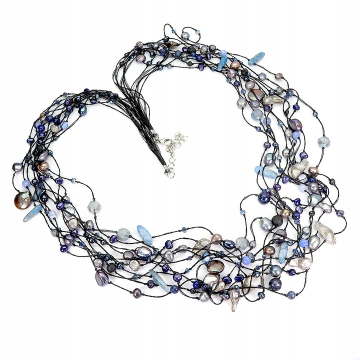 Colier, Songea, perle naturale, 86,3 cm, 710x50mm