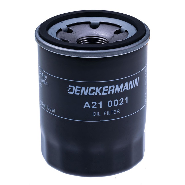 Denckermann olajszűrő, csavarozható típusú, átmérő 66mm, magasság 87mm, kompatibilis: Honda Accord, Hyundai i10, Mazda 626, Mitsubishi