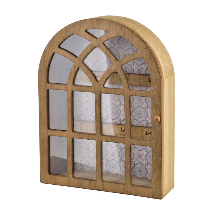 Cutie pentru chei, Mondex, 28x21x6,5cm, lemn, design marocan