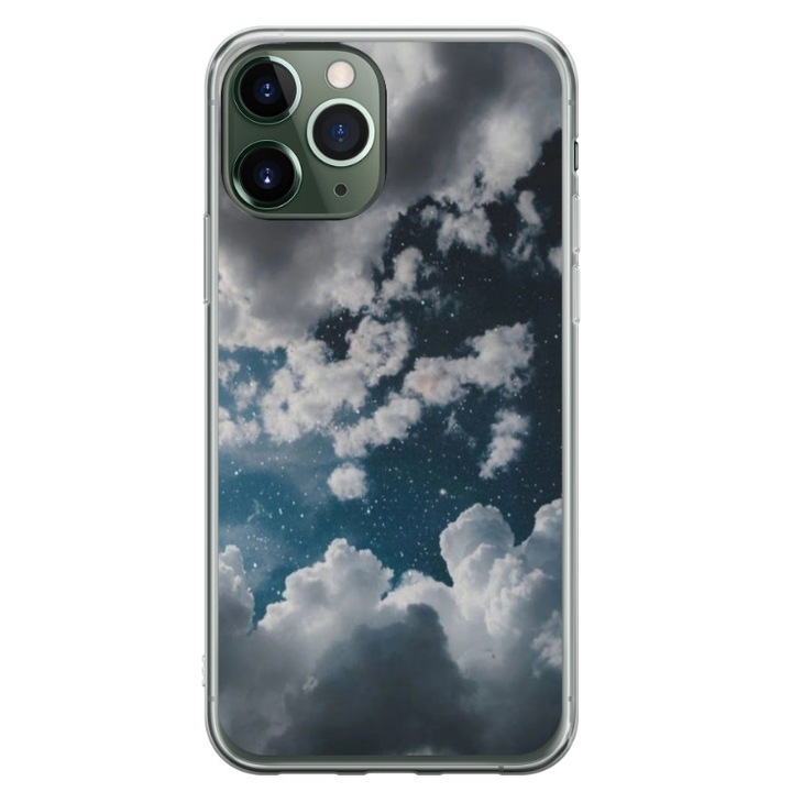 Husa personalizata tip carcasa HQPrint pentru Apple iPhone 12 Pro Max, model Blue Sky, multicolor, S1D1M0023, Atlas