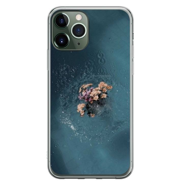 Husa personalizata tip carcasa HQPrint pentru Apple iPhone 12 Pro, model Flowers 15, multicolor, S1D1M0215, Atlas