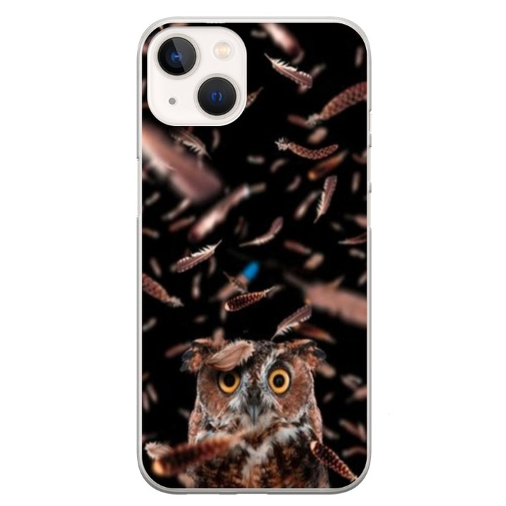 Husa personalizata tip carcasa HQPrint pentru Apple iPhone 17 Plus, model Owl, multicolor, S1D1M0334, Atlas