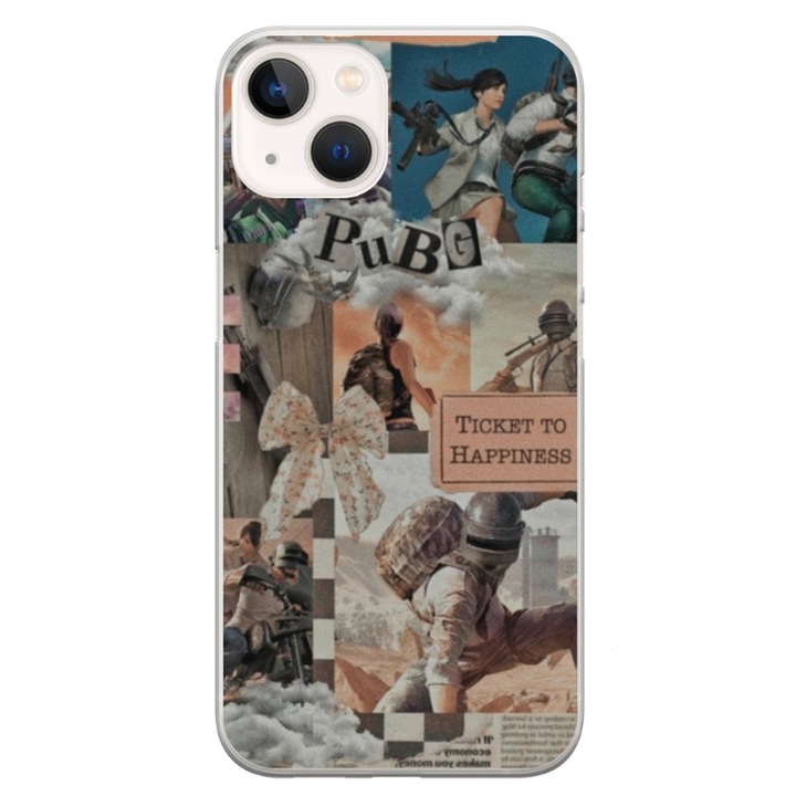 Husa personalizata tip carcasa HQPrint pentru Apple iPhone 17, model PUBG 2, multicolor, S1D1M0363, Atlas