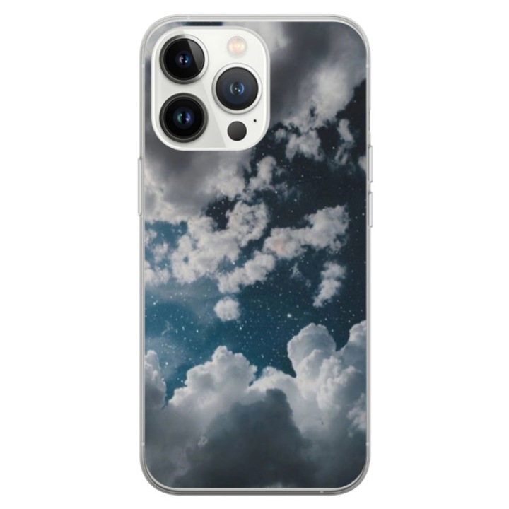 Husa personalizata tip carcasa HQPrint pentru Apple iPhone 17 Pro, model Blue Sky, multicolor, S1D1M0023, Atlas