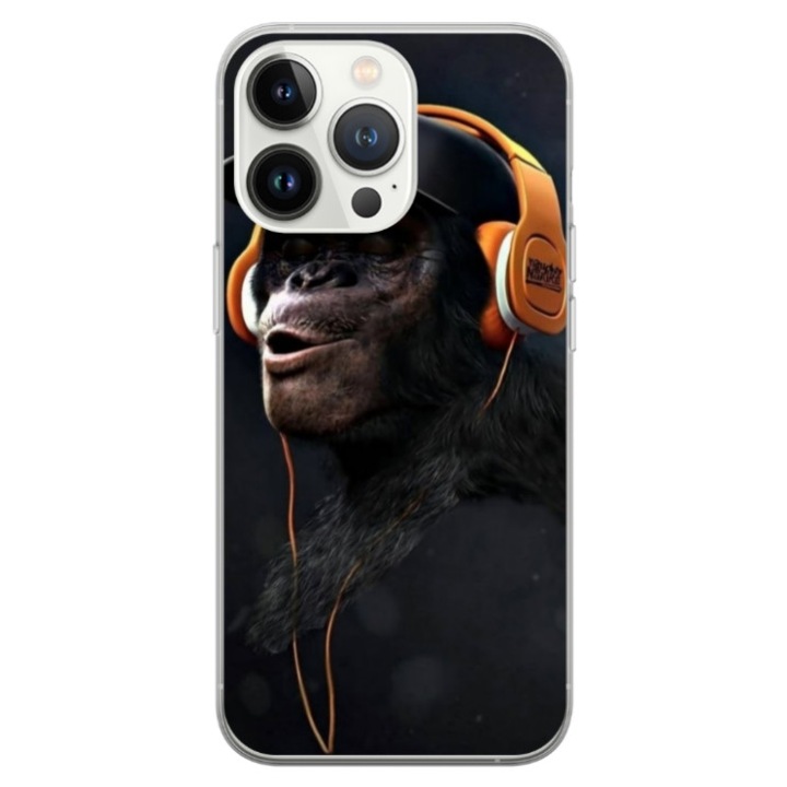 Husa personalizata tip carcasa HQPrint pentru Apple iPhone 17 Pro, model Monkey, multicolor, S1D1M0319, Atlas