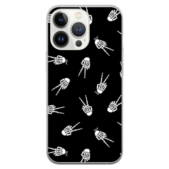 Husa personalizata tip carcasa HQPrint pentru Apple iPhone 17 Pro Max, model OK Skelly, multicolor, S1D1M0388, Atlas