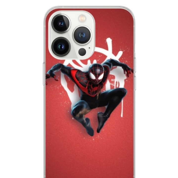 Husa personalizata tip carcasa HQPrint pentru Apple iPhone 13 Pro, model Spiderman 3, multicolor, S1D1M0169, Atlas