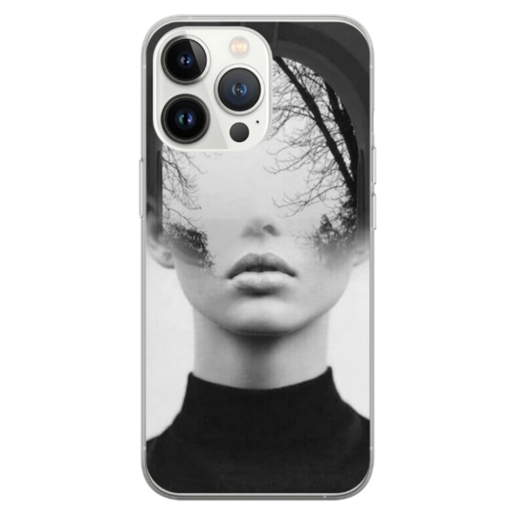 Husa personalizata tip carcasa HQPrint pentru Apple iPhone 17 Air, model Abstract Lady, multicolor, S1D1M0066, Atlas