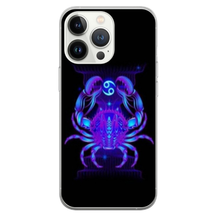 Husa personalizata tip carcasa HQPrint pentru Apple iPhone 17 Pro, model Cancer, multicolor, S1D1M0147, Atlas