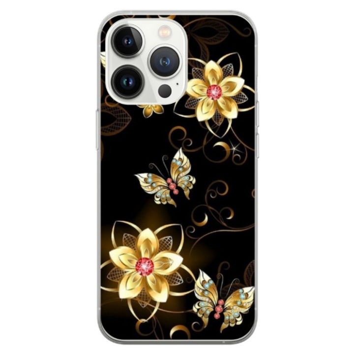 Husa personalizata tip carcasa HQPrint pentru Apple iPhone 17 Air, model Butterfly 5, multicolor, S1D1M0042, Atlas