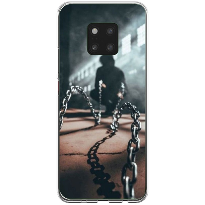 Husa personalizata tip carcasa HQPrint pentru Xiaomi Redmi Note 9 Pro, model Chain Man, multicolor, S1D1M0296, Atlas