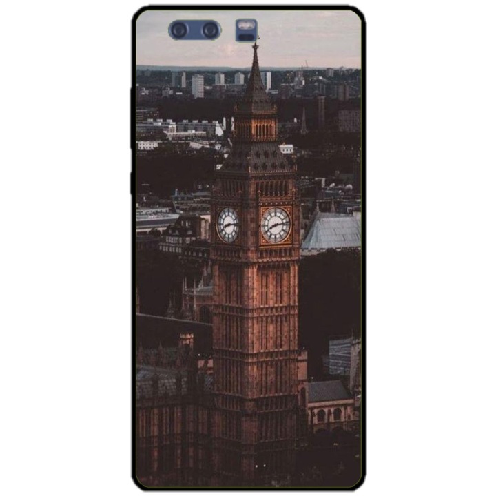 Husa personalizata tip carcasa HQPrint pentru Huawei P10 Plus, model Big Ben 2, multicolor, S1D1M0014, Atlas