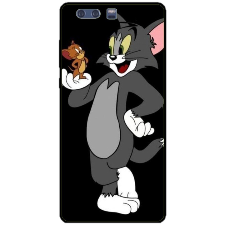Husa personalizata tip carcasa HQPrint pentru Huawei P10 Plus, model Tom and Jerry 2, multicolor, S1D1M0204, Atlas