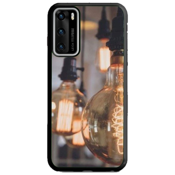 Husa personalizata tip carcasa HQPrint pentru Huawei P40 Lite, model Lightbulb, multicolor, S1D1M0322, Atlas
