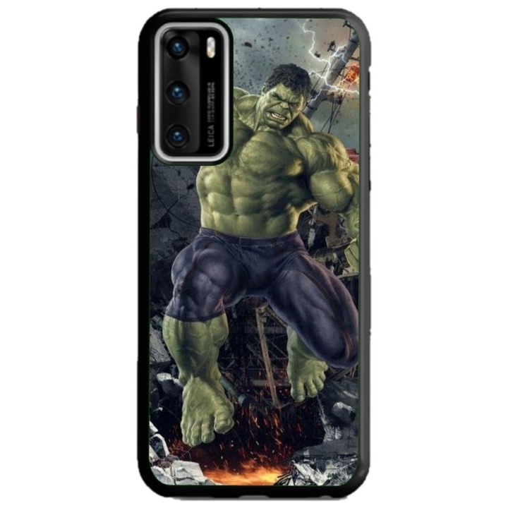 Husa personalizata tip carcasa HQPrint pentru Huawei P40 Lite, model Hulk 1, multicolor, S1D1M0099, Atlas