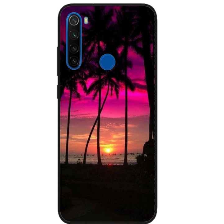 Husa personalizata tip carcasa HQPrint pentru Huawei P40 Lite E, model Beach View 1, multicolor, S1D1M0136, Atlas