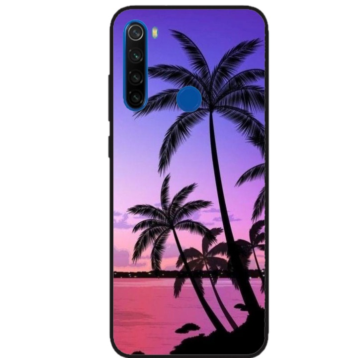 Husa personalizata tip carcasa HQPrint pentru Huawei P40 Lite E, model Beach View 2, multicolor, S1D1M0137, Atlas