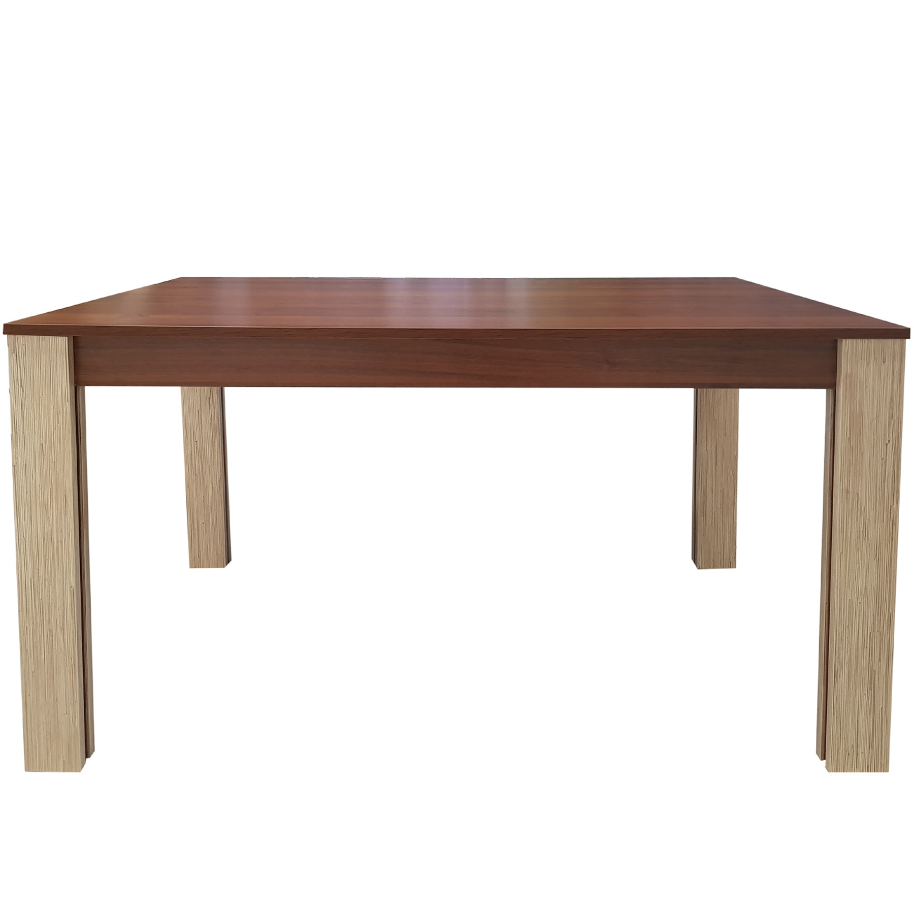 Masa dining Costin Genarom, Trawa / Orzech, 140 x 80 x 75 cm