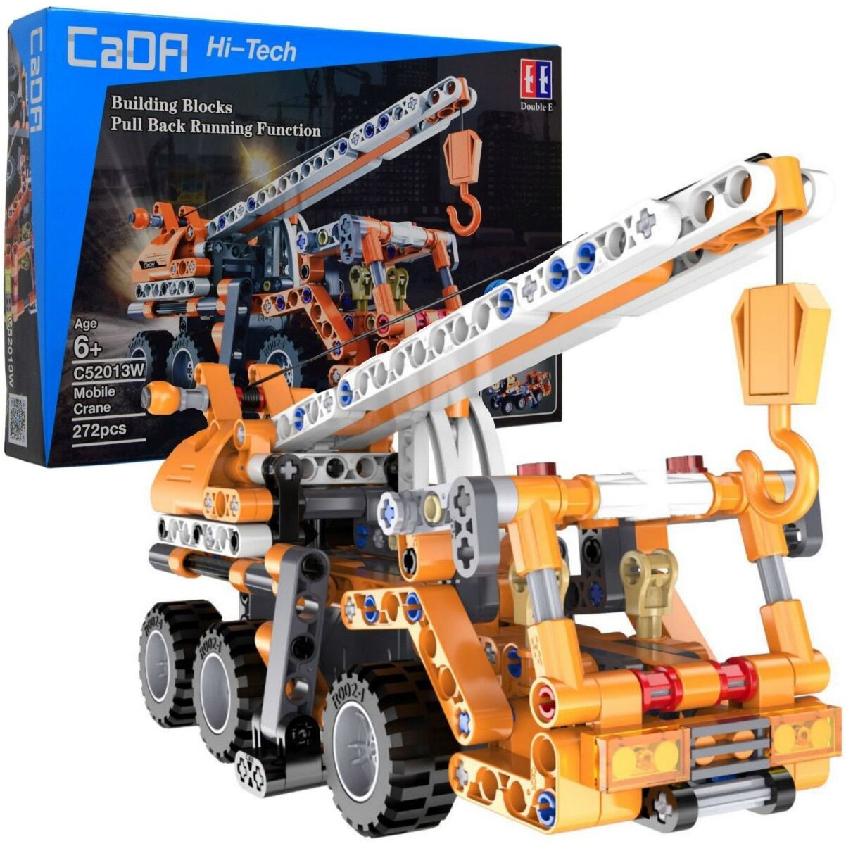 Set constructie CaDa - Camion cu macara C52013W, 272 piese
