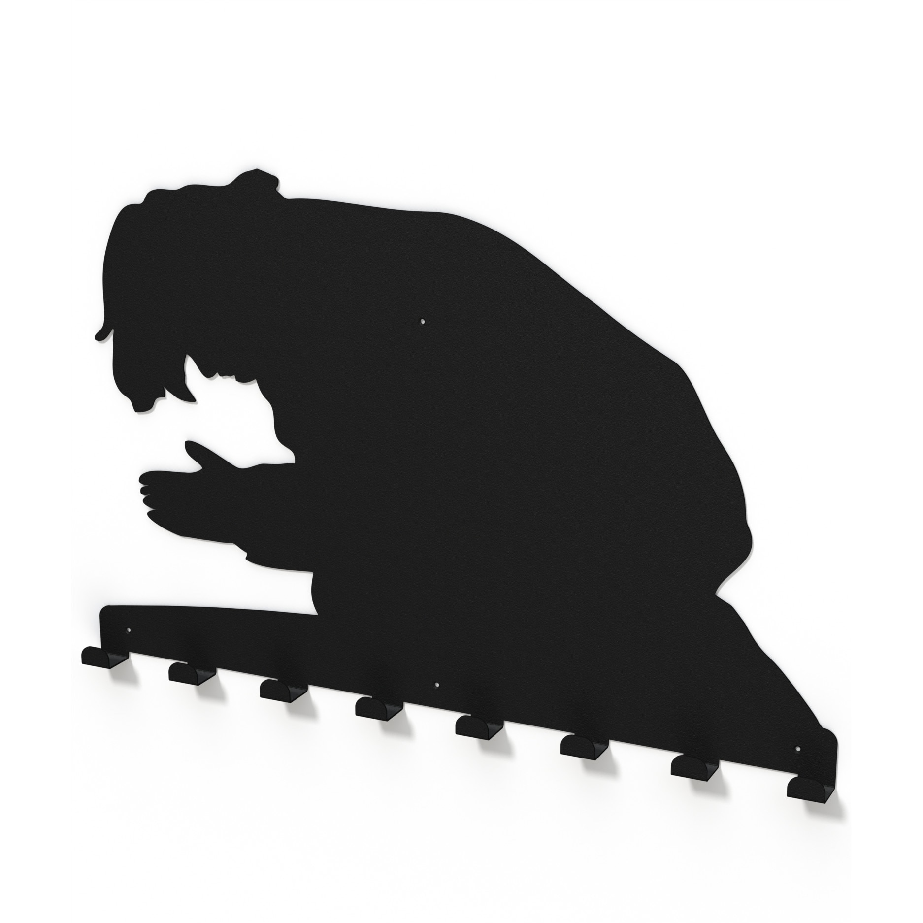 Cuier metalic RUGACIUNE -model 4066 Negru