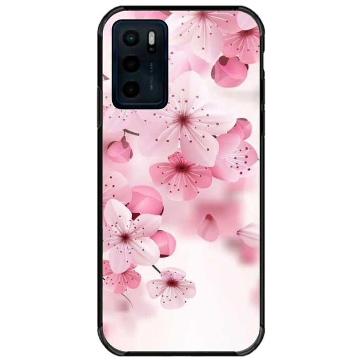 Husa personalizata tip carcasa HQPrint pentru Motorola Moto G42, model Flowers 17, multicolor, S1D1M0241, Atlas