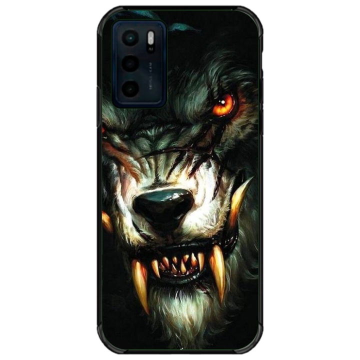 Husa personalizata tip carcasa HQPrint pentru Motorola Moto G42, model Wolf, multicolor, S1D1M0286, Atlas