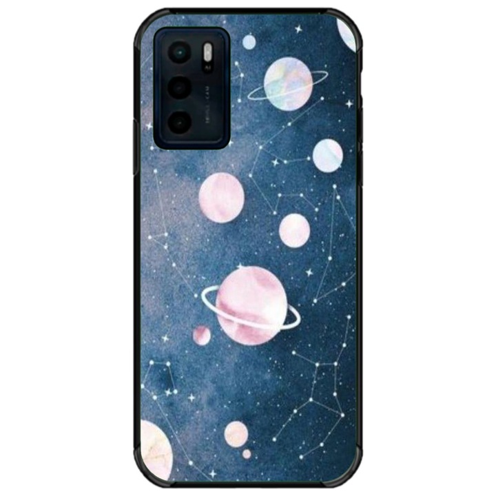 Husa personalizata tip carcasa HQPrint pentru Motorola Moto G42, model Solar System, multicolor, S1D1M0313, Atlas