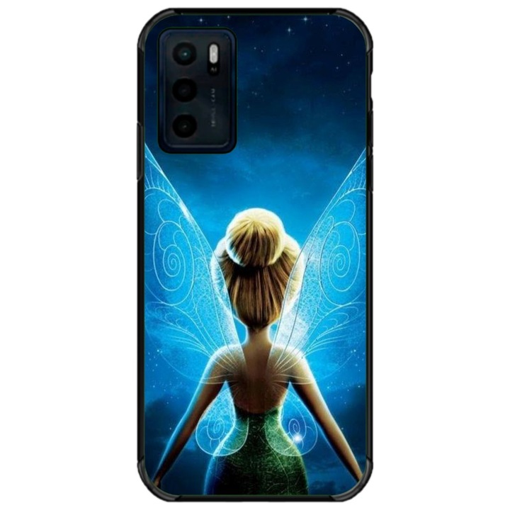 Husa personalizata tip carcasa HQPrint pentru Motorola Moto G42, model Tinkerbell 1, multicolor, S1D1M0202, Atlas