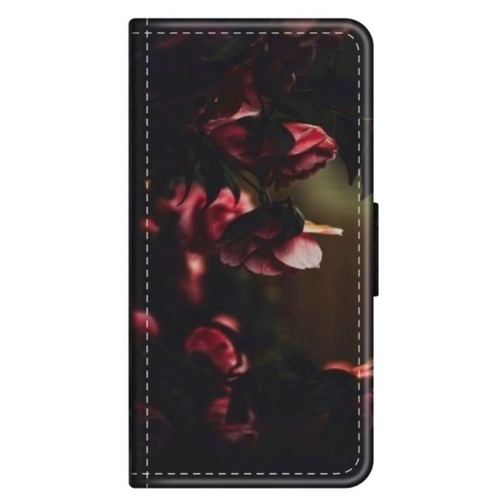 Husa personalizata tip carte HQPrint pentru Huawei P10 Plus, model Flowers 20, multicolor, S1D1M0344, Atlas