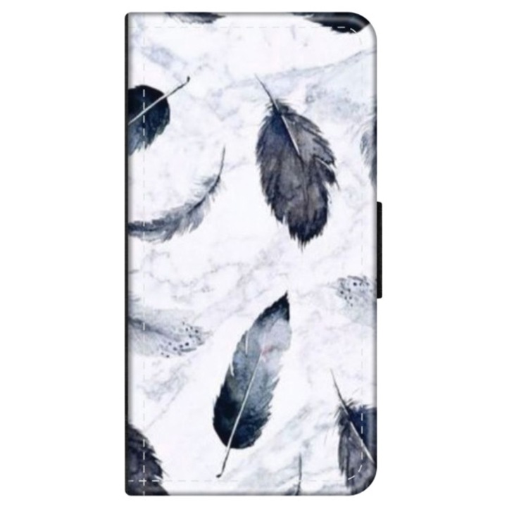 Husa personalizata tip carte HQPrint pentru Xiaomi Redmi Note 9T, model Leaf Design 2, multicolor, S1D1M0071, Atlas