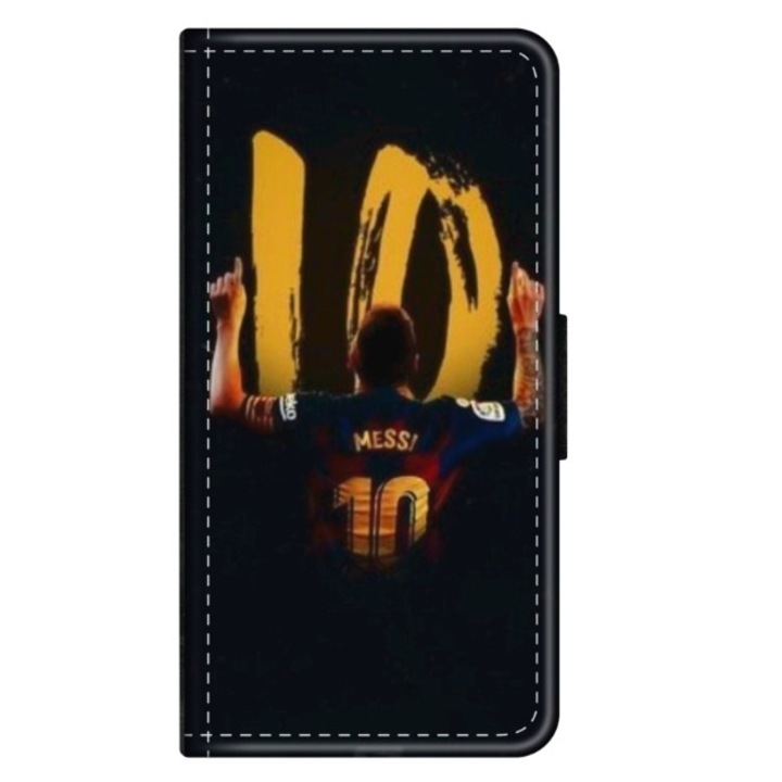 Husa personalizata tip carte HQPrint pentru Huawei P10 Plus, model Messi 2, multicolor, S1D1M0134, Atlas