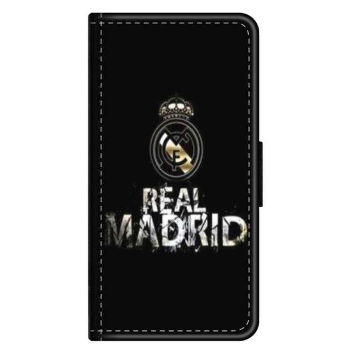 Husa personalizata tip carte HQPrint pentru Huawei P10 Plus, model Real Madrid 2, multicolor, S1D1M0154, Atlas