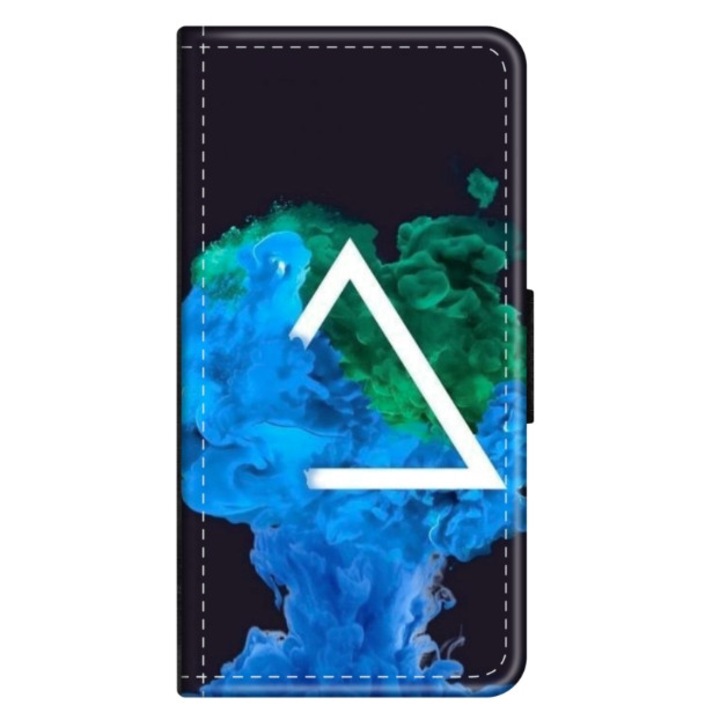 Husa personalizata tip carte HQPrint pentru Huawei P10 Plus, model Colorful 4, multicolor, S1D1M0299, Atlas