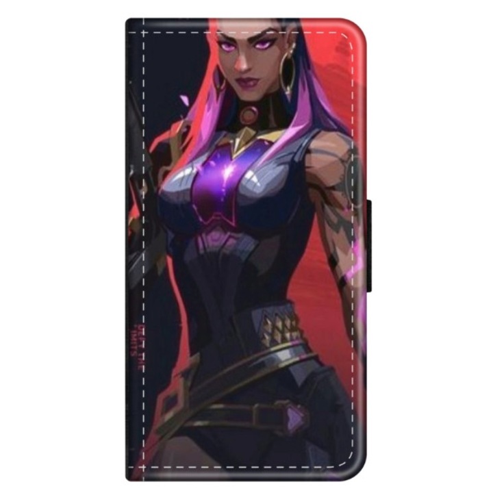 Husa personalizata tip carte HQPrint pentru Huawei P10 Plus, model Valorant, multicolor, S1D1M0157, Atlas