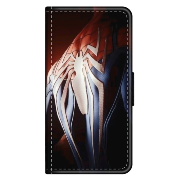Husa personalizata tip carte HQPrint pentru Huawei P10 Plus, model Spiderman 4, multicolor, S1D1M0170, Atlas