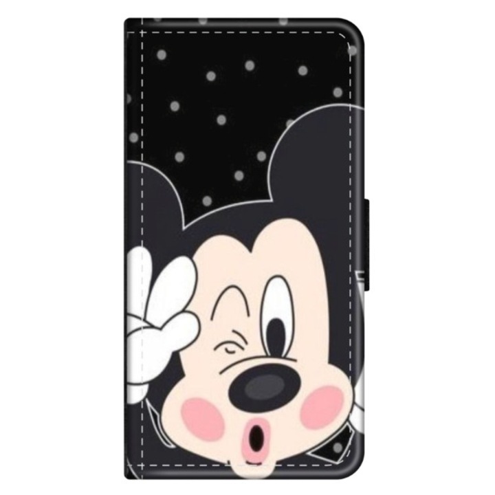 Husa personalizata tip carte HQPrint pentru Huawei P10 Plus, model Mickey 1, multicolor, S1D1M0124, Atlas