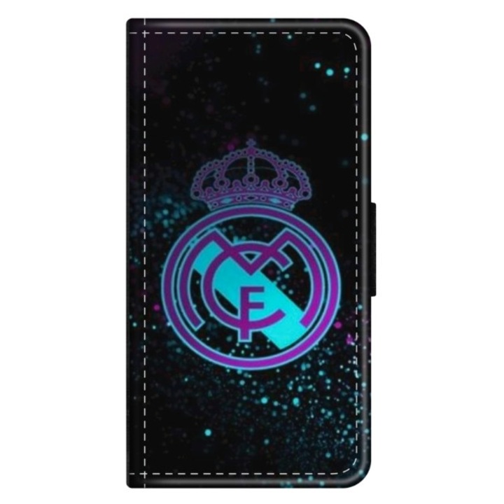 Husa personalizata tip carte HQPrint pentru Huawei P10 Plus, model Real Madrid 1, multicolor, S1D1M0153, Atlas