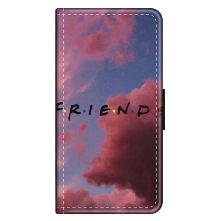 Husa personalizata tip carte HQPrint pentru Huawei P10 Plus, model FRIENDS 2, multicolor, S1D1M0082, Atlas