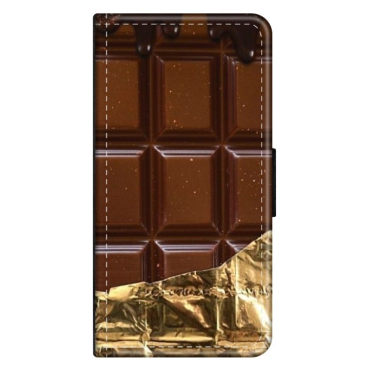 Husa personalizata tip carte HQPrint pentru Huawei P10 Plus, model Chocolate, multicolor, S1D1M0272, Atlas