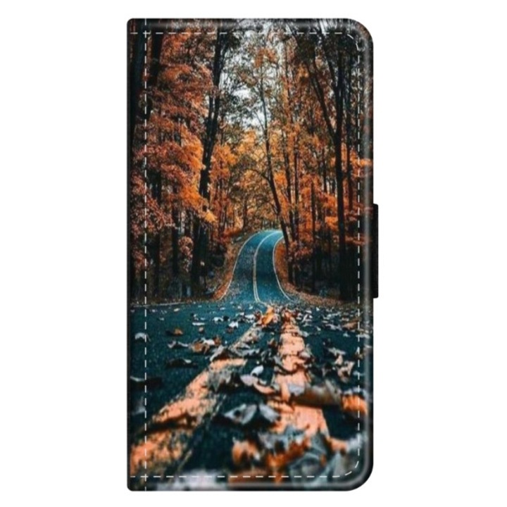 Husa personalizata tip carte HQPrint pentru Huawei P10 Plus, model Nice View 13, multicolor, S1D1M0248, Atlas