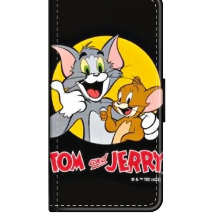 Husa personalizata tip carte HQPrint pentru Huawei P10 Plus, model Tom and Jerry 4, multicolor, S1D1M0226, Atlas
