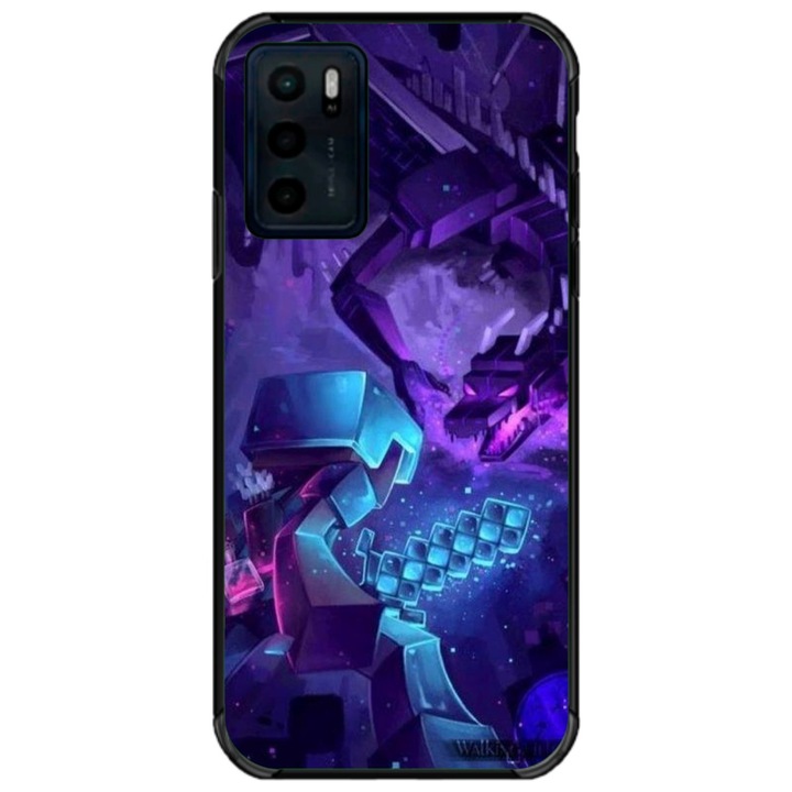 Husa personalizata tip carcasa HQPrint pentru Motorola Moto G42, model Ender Dragon, multicolor, S1D1M0304, Atlas