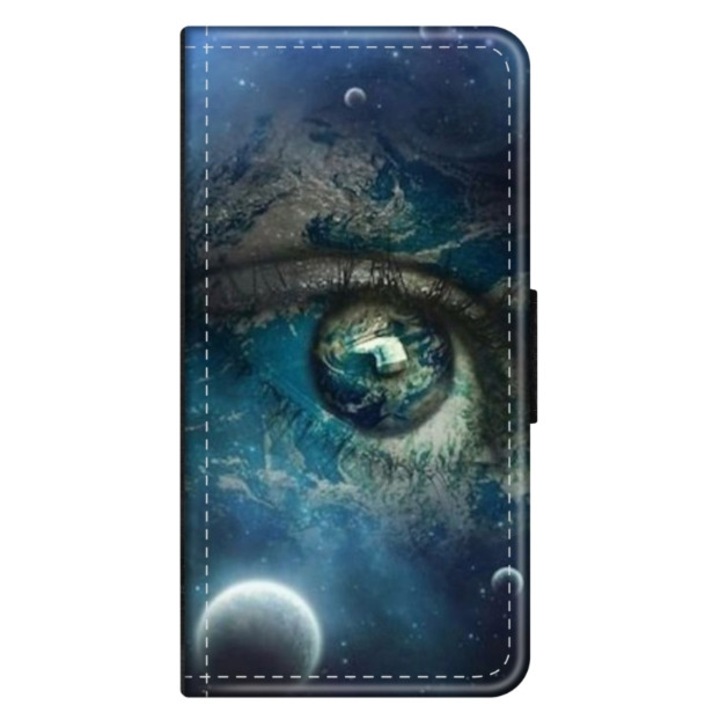 Husa personalizata tip carte HQPrint pentru Huawei P10 Plus, model Abstract 3, multicolor, S1D1M0362, Atlas