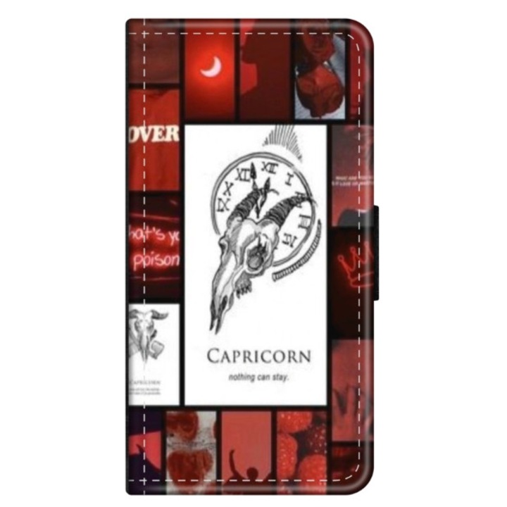 Husa personalizata tip carte HQPrint pentru Samsung Galaxy A40, model Capricorn, multicolor, S1D1M0295, Atlas