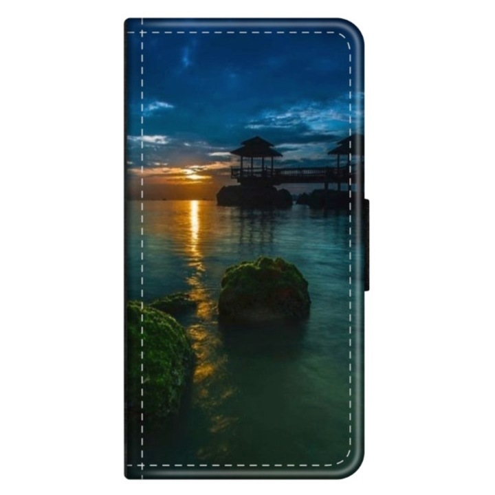 Husa personalizata tip carte HQPrint pentru Huawei P10, model Nice View 1, multicolor, S1D1M0060, Atlas