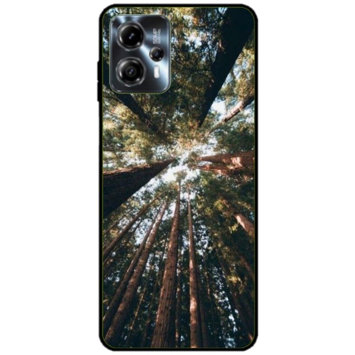 Husa personalizata tip carcasa HQPrint pentru Motorola Moto G13, model Tree perspective, multicolor, S1D1M0079, Atlas