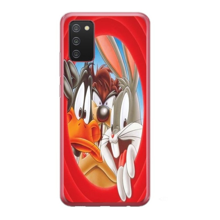 Husa personalizata tip carcasa HQPrint pentru Samsung Galaxy A03S, model Looney Tunes 2, multicolor, S1D1M0227, Atlas