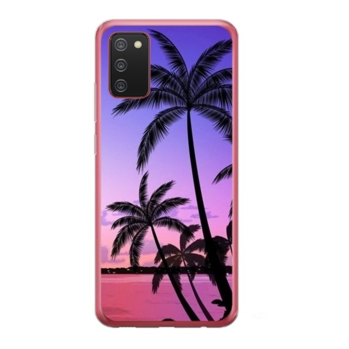 Husa personalizata tip carcasa HQPrint pentru Samsung Galaxy A03S, model Beach View 2, multicolor, S1D1M0137, Atlas