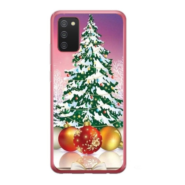Husa personalizata tip carcasa HQPrint pentru Samsung Galaxy A03S, model Christmas Tree 1, multicolor, S1D1M0057, Atlas