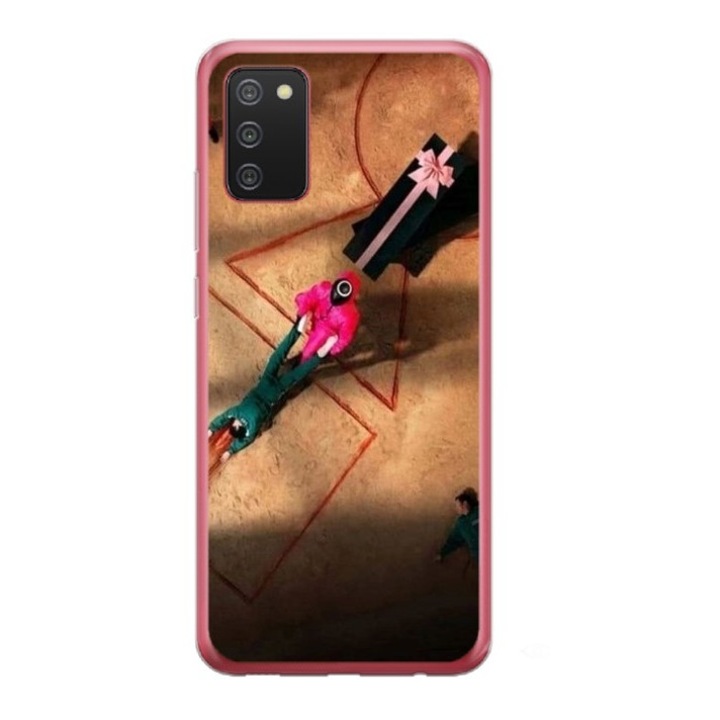 Husa personalizata tip carcasa HQPrint pentru Samsung Galaxy A03S, model Squid Game 12, multicolor, S1D1M0184, Atlas